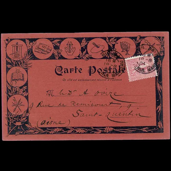 Uzanne - Carte De Correspondance Autographe Signée Du 18 Août 1904 2