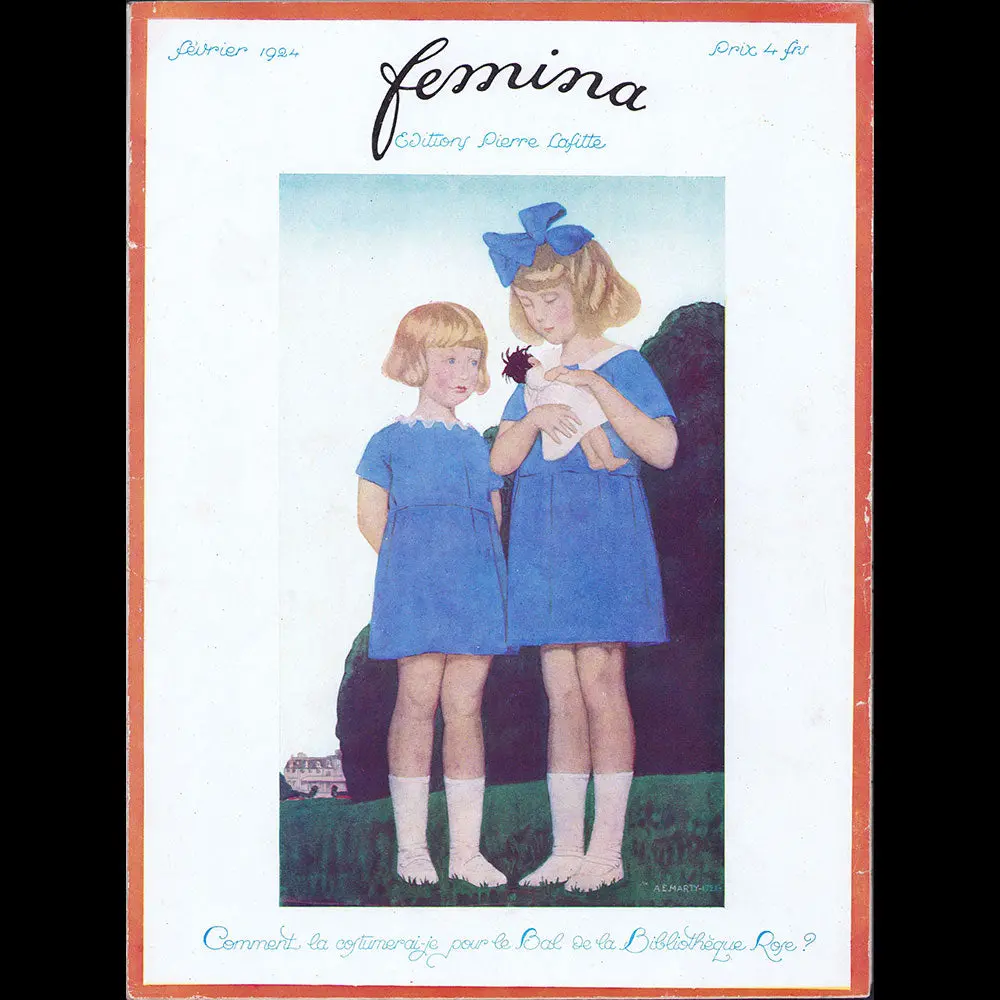 Fémina, Février 1924, Couverture D'andré Edouard Marty 1