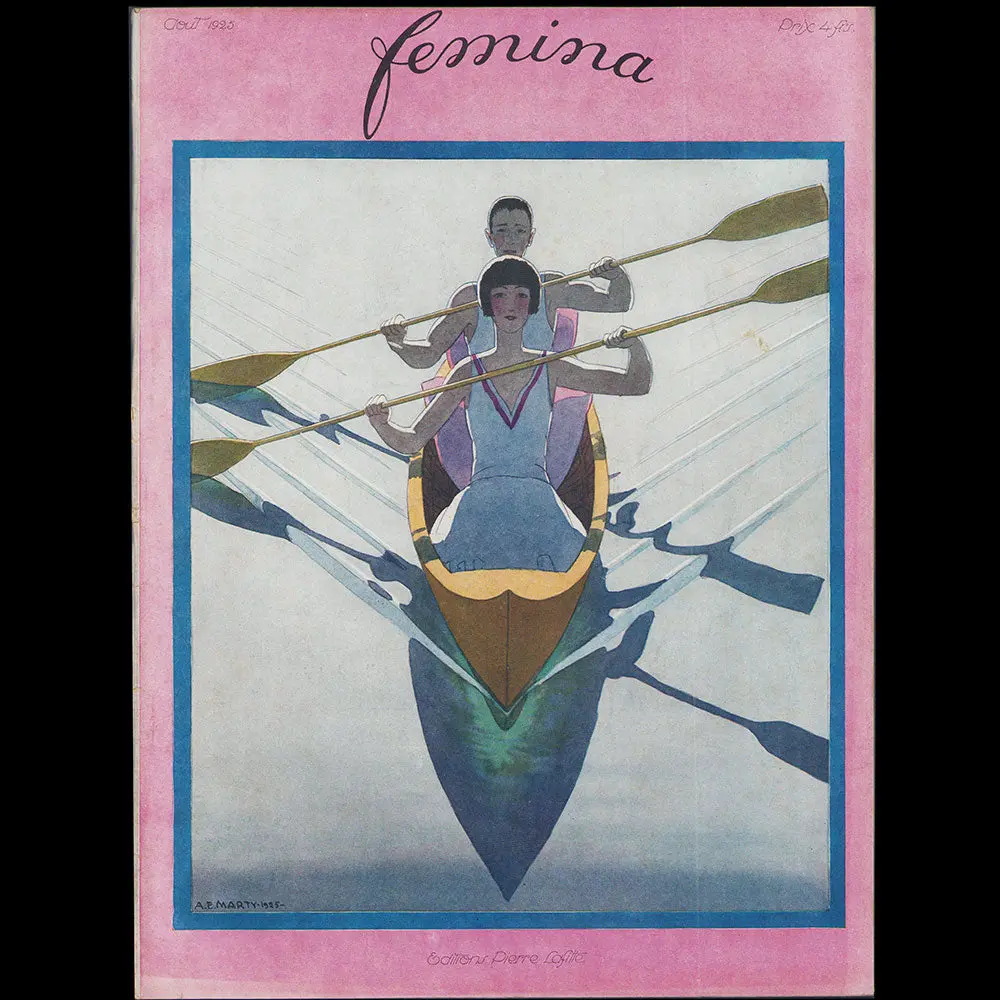 Fémina, Août 1925, Couverture D'andré Edouard Marty 1