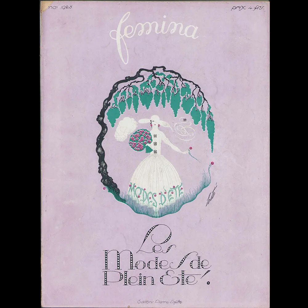 Fémina, Mai 1925, Couverture D'erté 1
