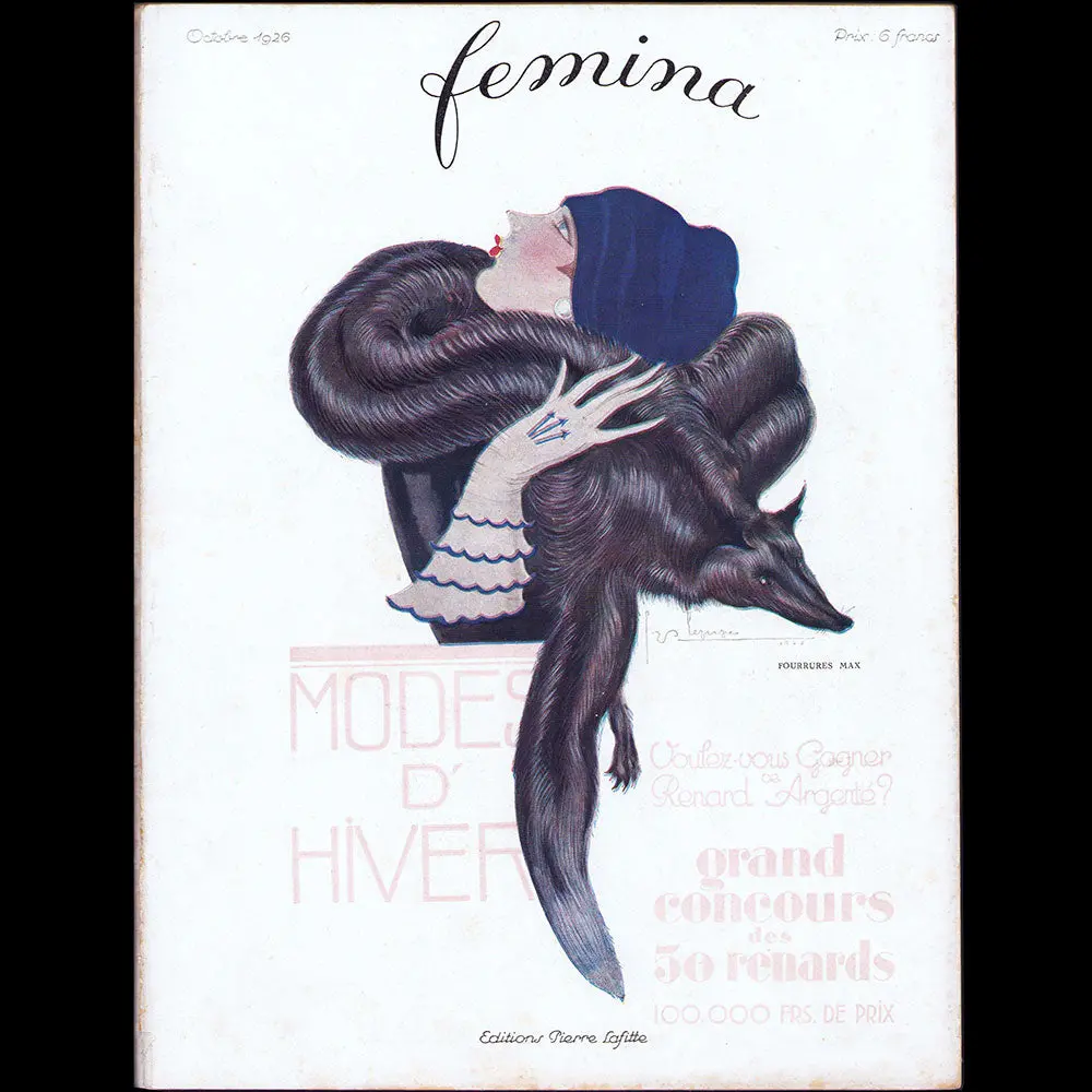 Fémina (Octobre 1926), Couverture Est De Georges Lepape 1