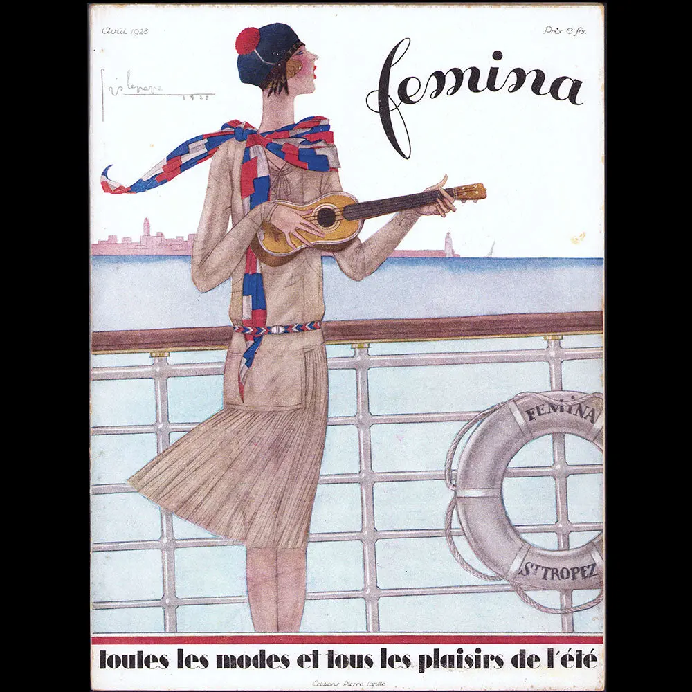 Fémina (Avril 1928), Couverture De Georges Lepape 1