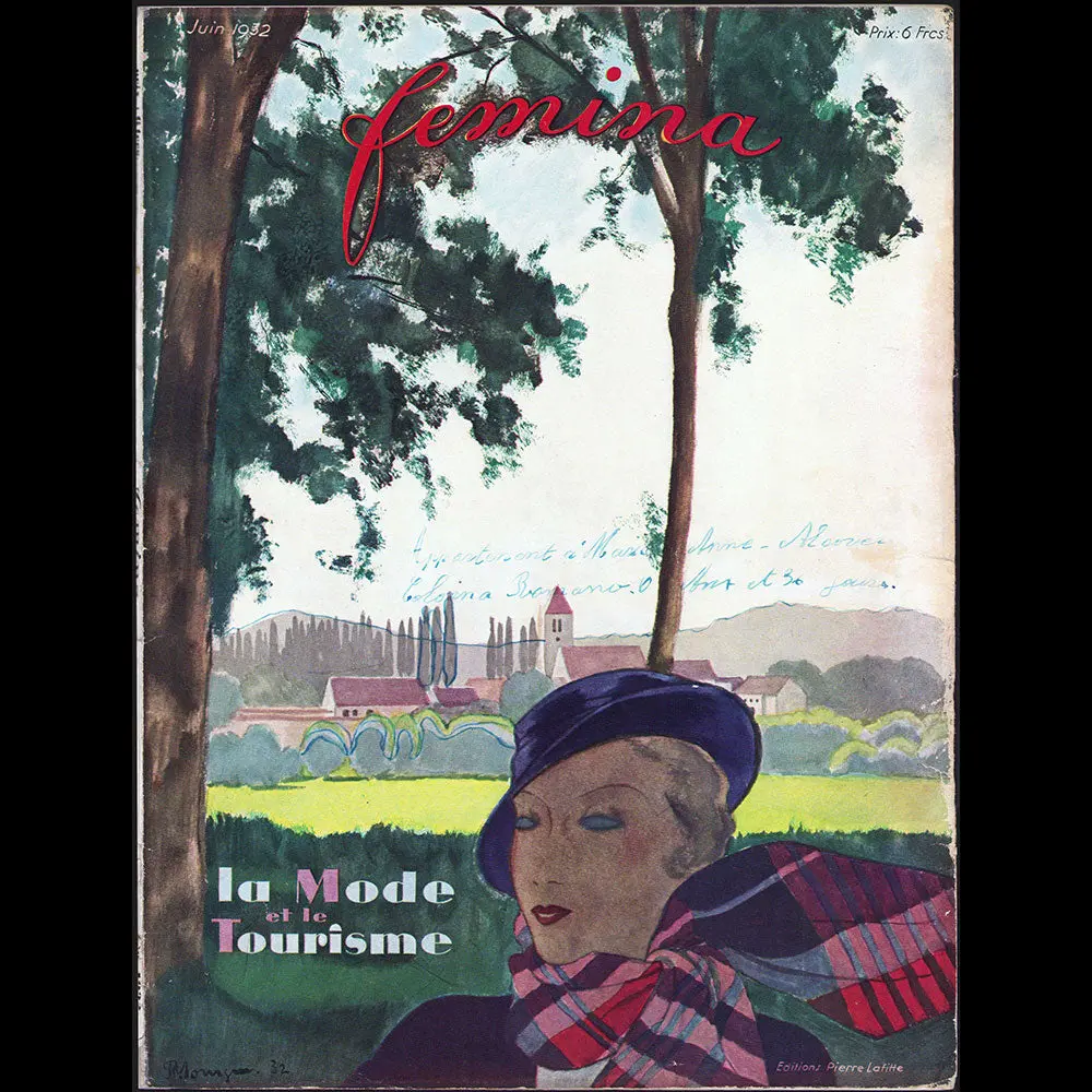 Fémina (Juin 1932), Couverture De Pierre Mourgue 1