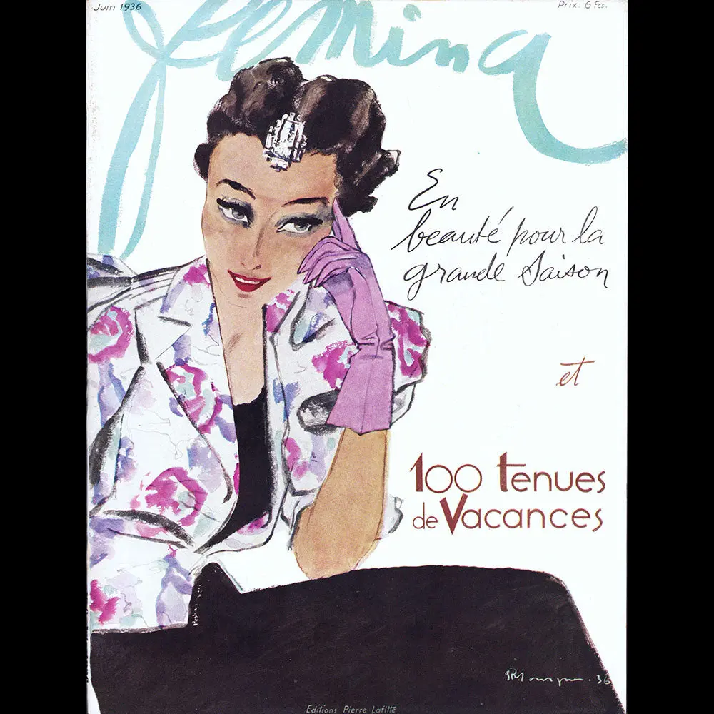 Fémina (Juin 1936), Couverture De Pierre Mourgue 1