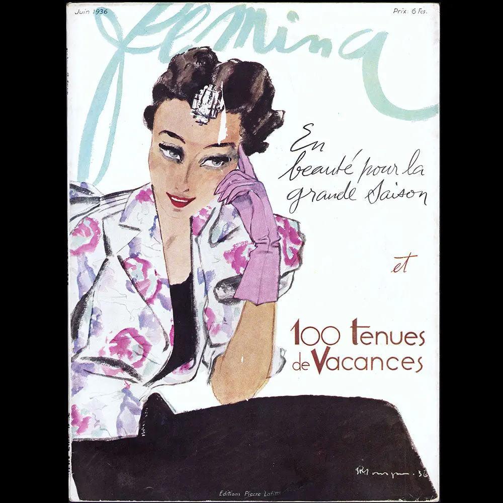 Fémina (Juin 1936), Couverture De Pierre Mourgue 1