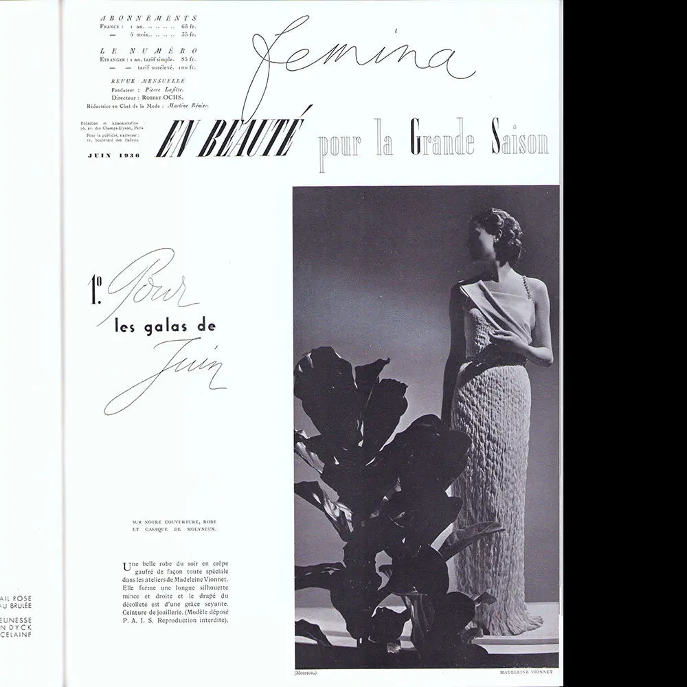 Fémina (Juin 1936), Couverture De Pierre Mourgue 2