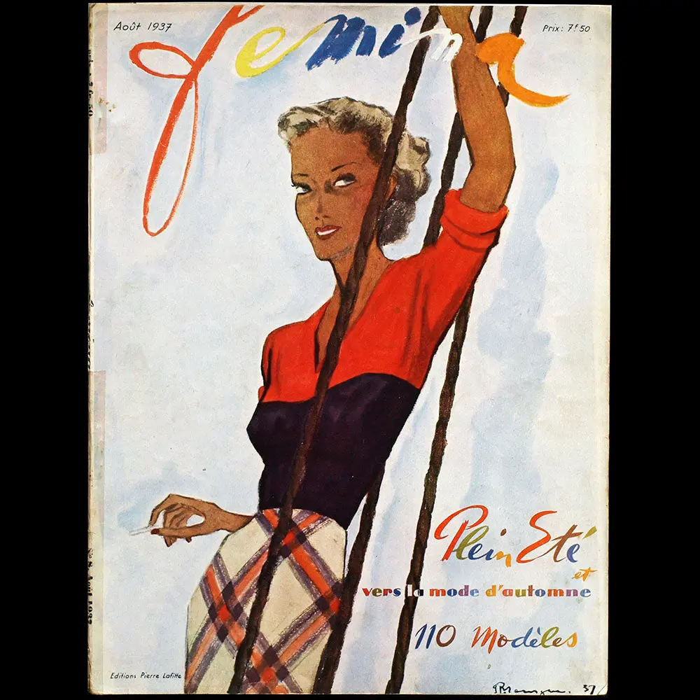 Fémina (Août 1937), Couverture De Pierre Mourgue 1