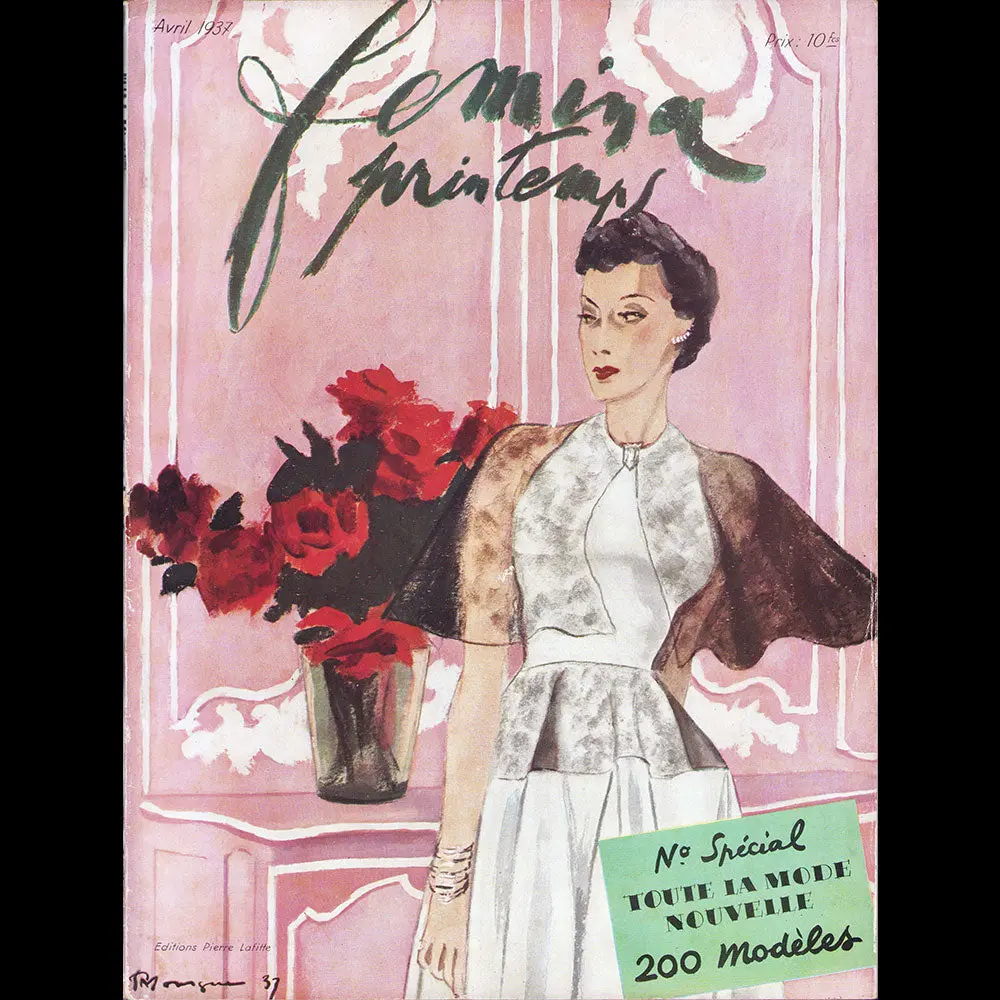 Fémina (Avril 1937), Couverture De Pierre Mourgue 1