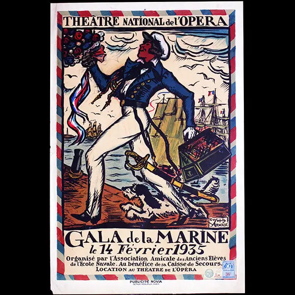 Gala De La Marine, 14 Février 1935 - Affiche De Guy Arnoux (1935) 1
