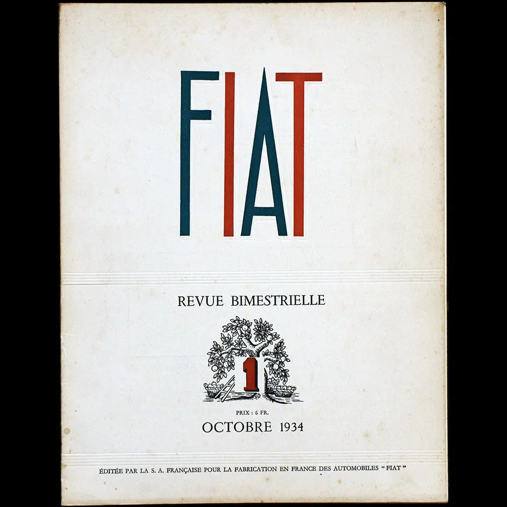 Revue Fiat, N°1 (Octobre 1934) 1