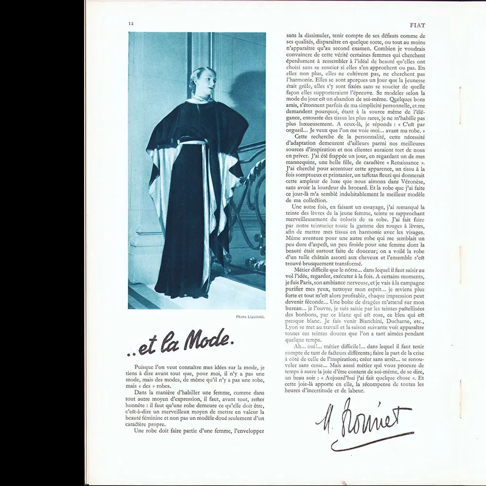Revue Fiat, N°1 (Octobre 1934) 2