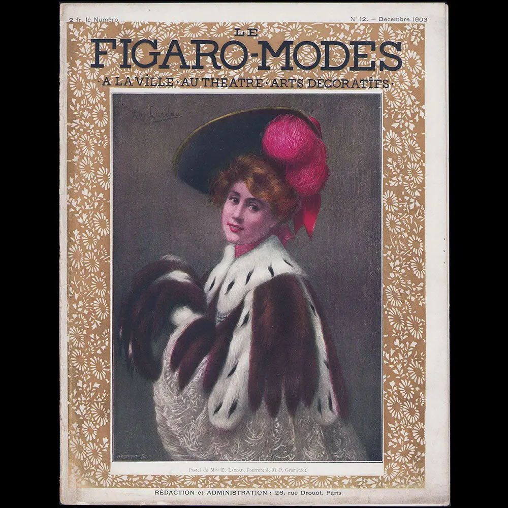 Le Figaro-Modes, Décembre 1903, Couverture De Landau 1