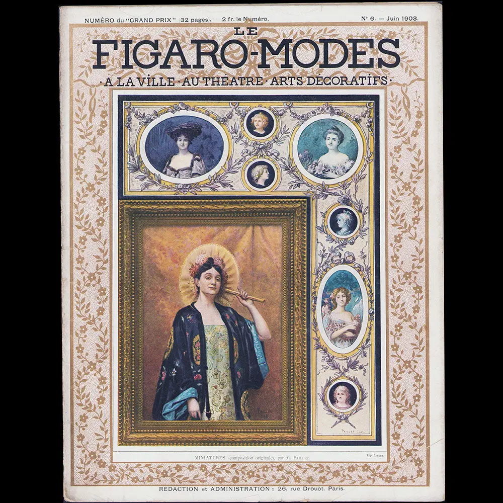 Le Figaro-Modes, Juin 1903, Couverture De M. Paillet 1