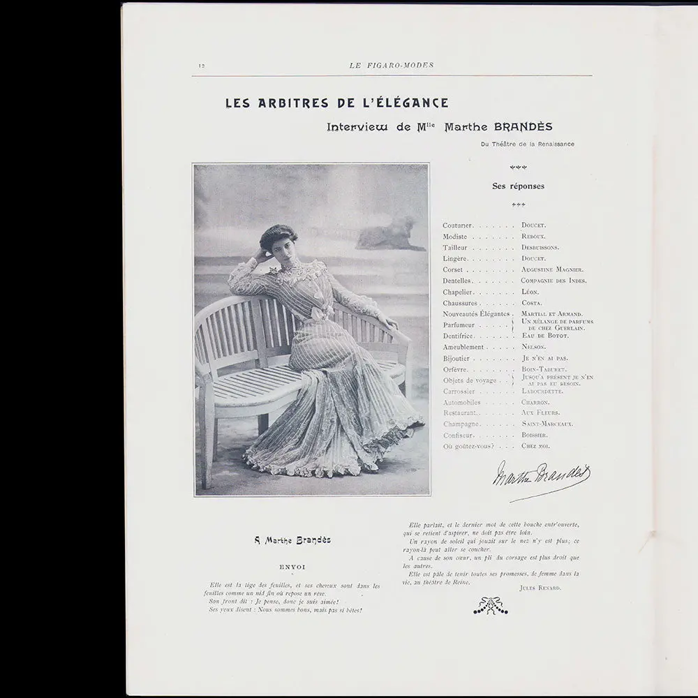 Le Figaro-Modes, Mai 1903, Couverture D'achille Fould 2