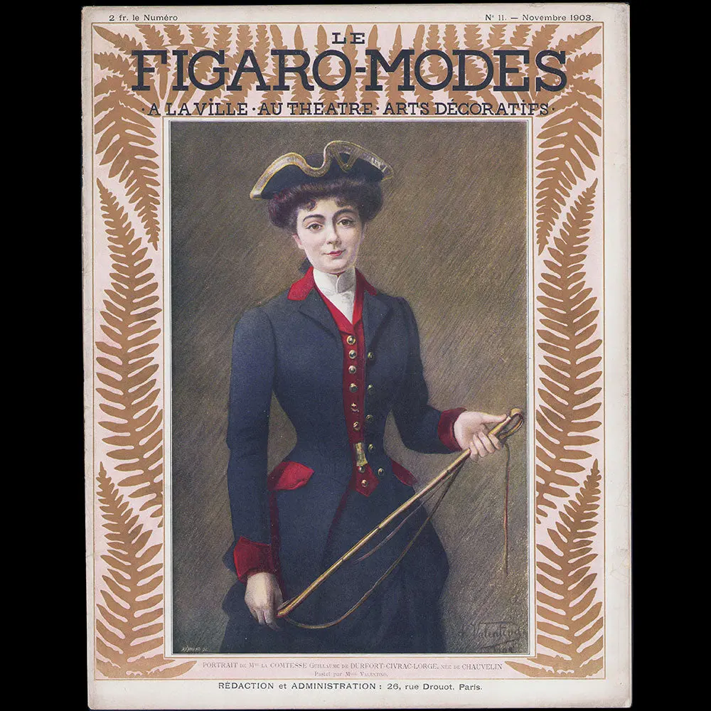 Le Figaro-Modes, Novembre 1903, Couverture De Valentino 1