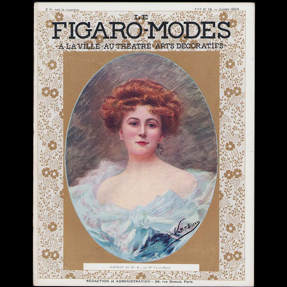 Le Figaro-Modes, Juillet 1904, Couverture De Vallet-Bisson 1