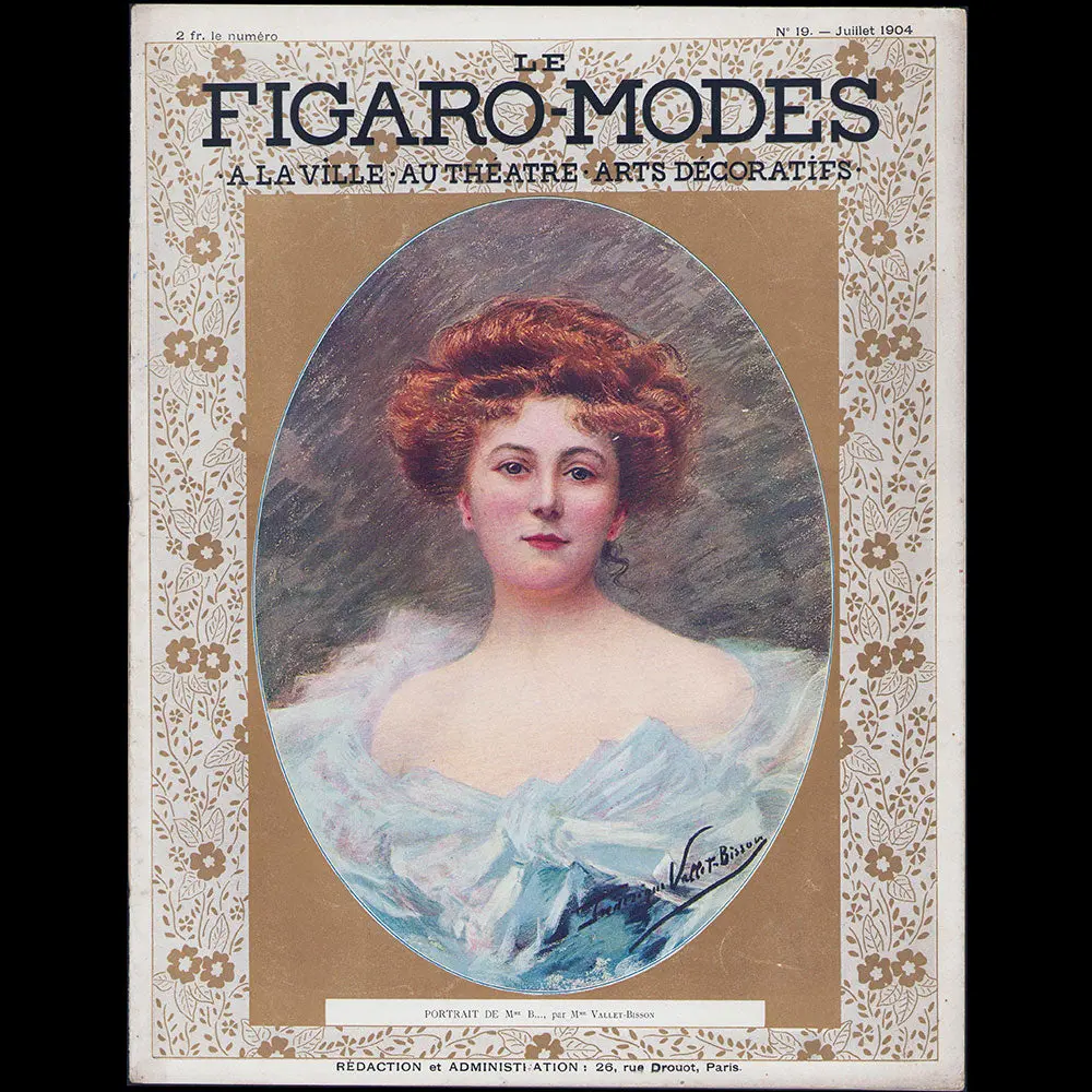 Le Figaro-Modes, Juillet 1904, Couverture De Vallet Bisson 1