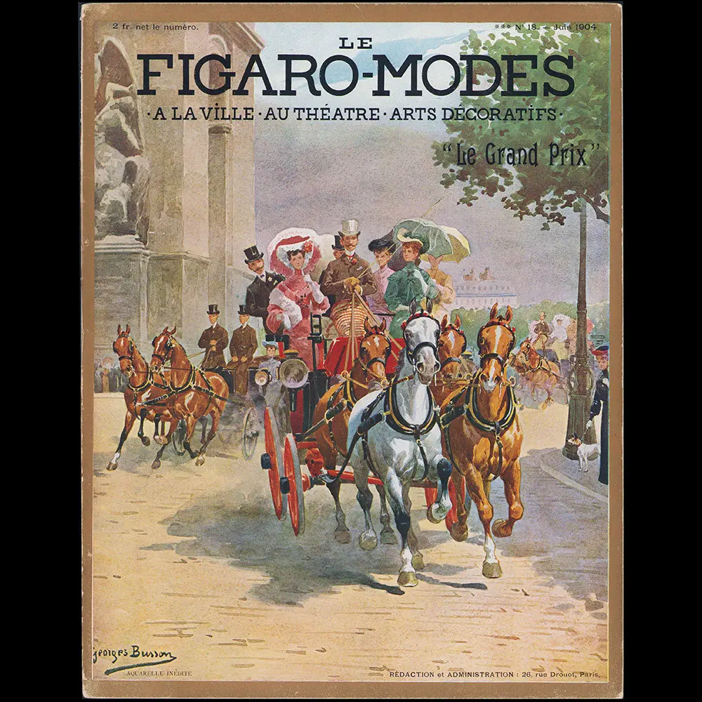 Le Figaro-Modes, Juin 1904, Couverture De Georges Busson 1