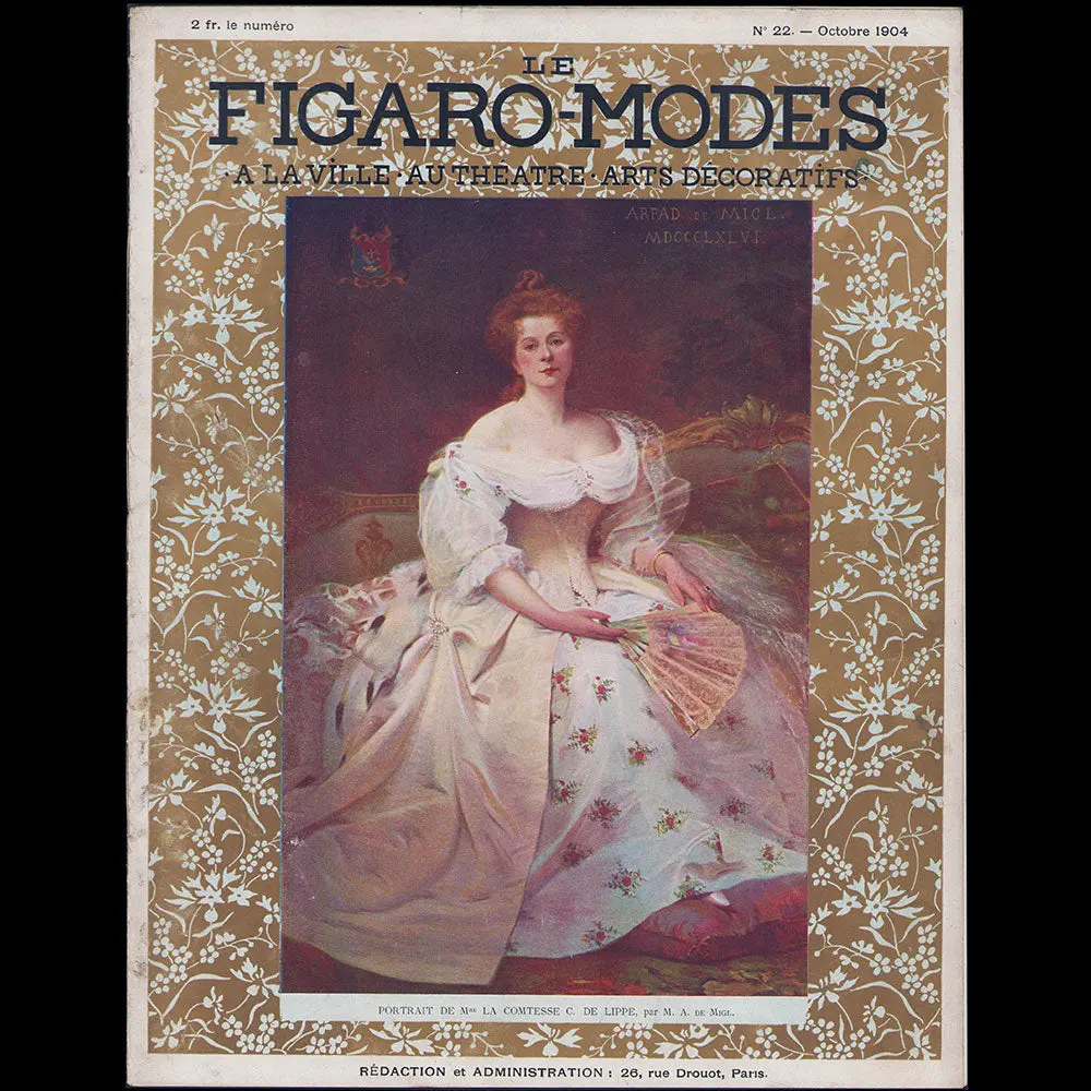 Le Figaro-Modes, Octobre 1904, Couverture De M. A. De Migl 1