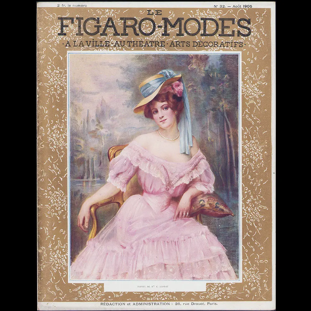 Le Figaro-Modes, Août 1905, Couverture De E. Landau 1