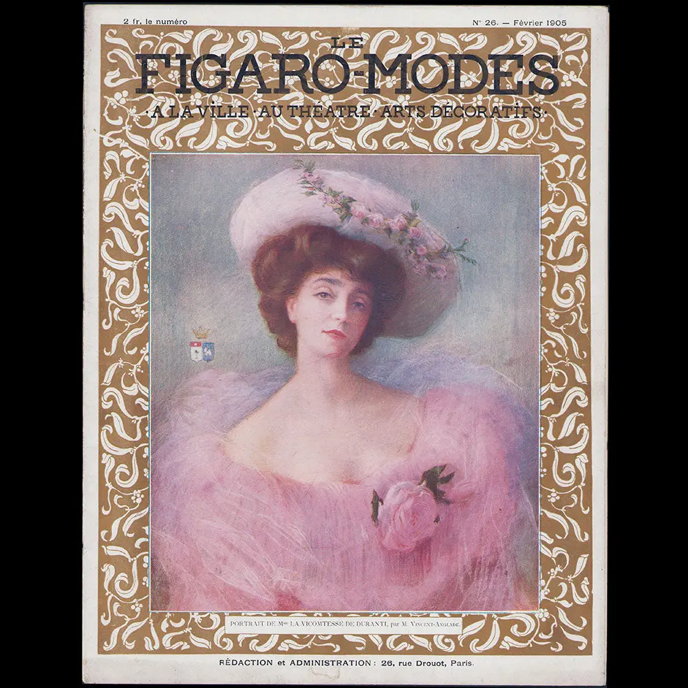 Le Figaro-Modes, Février 1905, Couverture De Vincent-Anglade 1