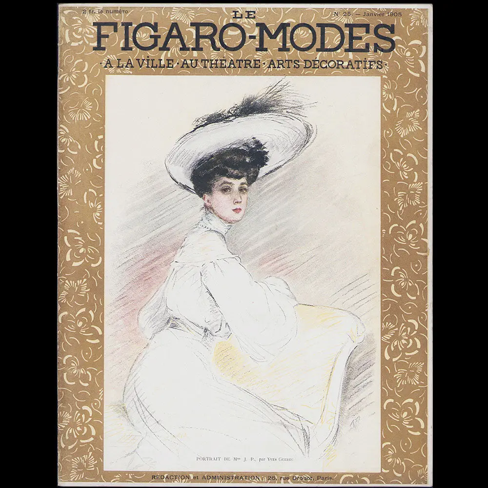 Le Figaro-Modes, Janvier 1905, Couverture D'yves Guerec 1
