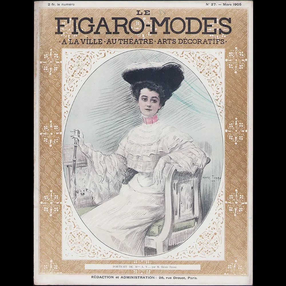 Le Figaro-Modes, Mars 1905, Couverture De Henri Tenré 1