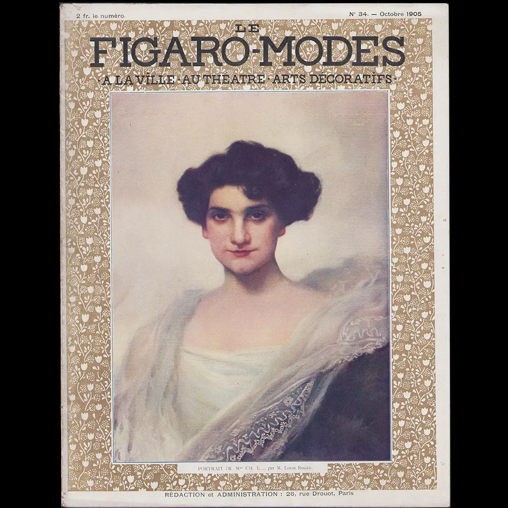 Le Figaro-Modes, Octobre 1905, Couverture De Louis Roger 1