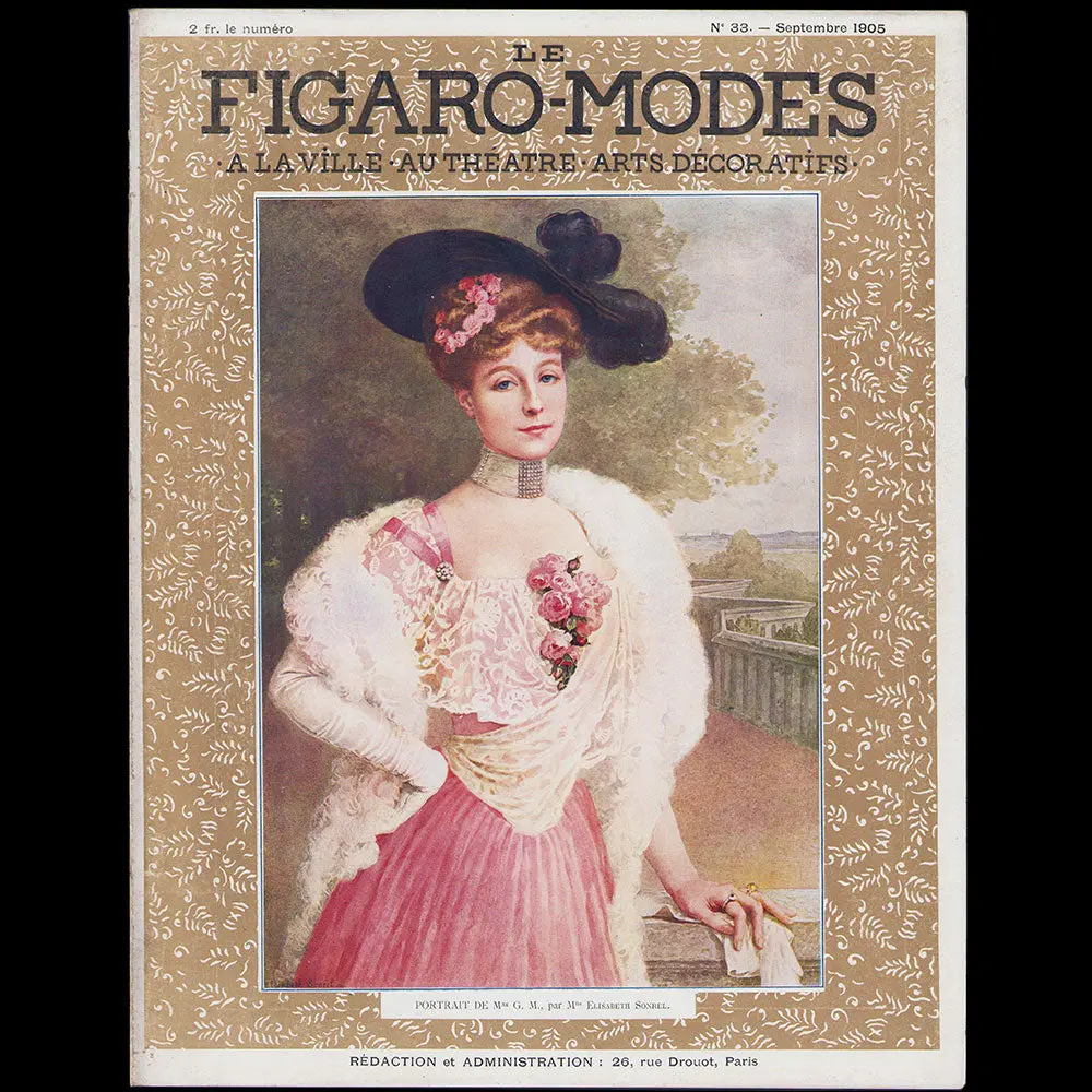 Le Figaro-Modes, Septembre 1905, Couverture De Elisabeth Sonrel 1