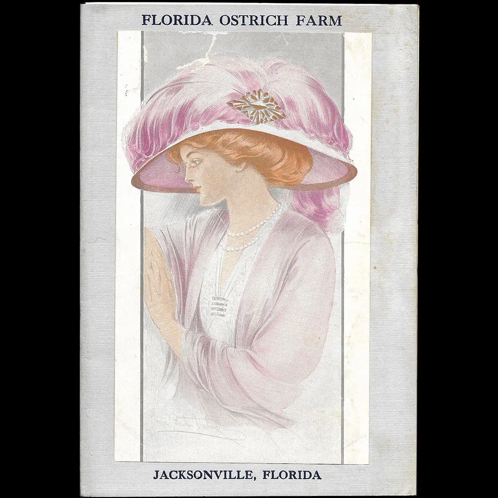 Florida Ostrich Farm - Plaquette De La Maison De Plumes De Jacksonville (1910S) 1