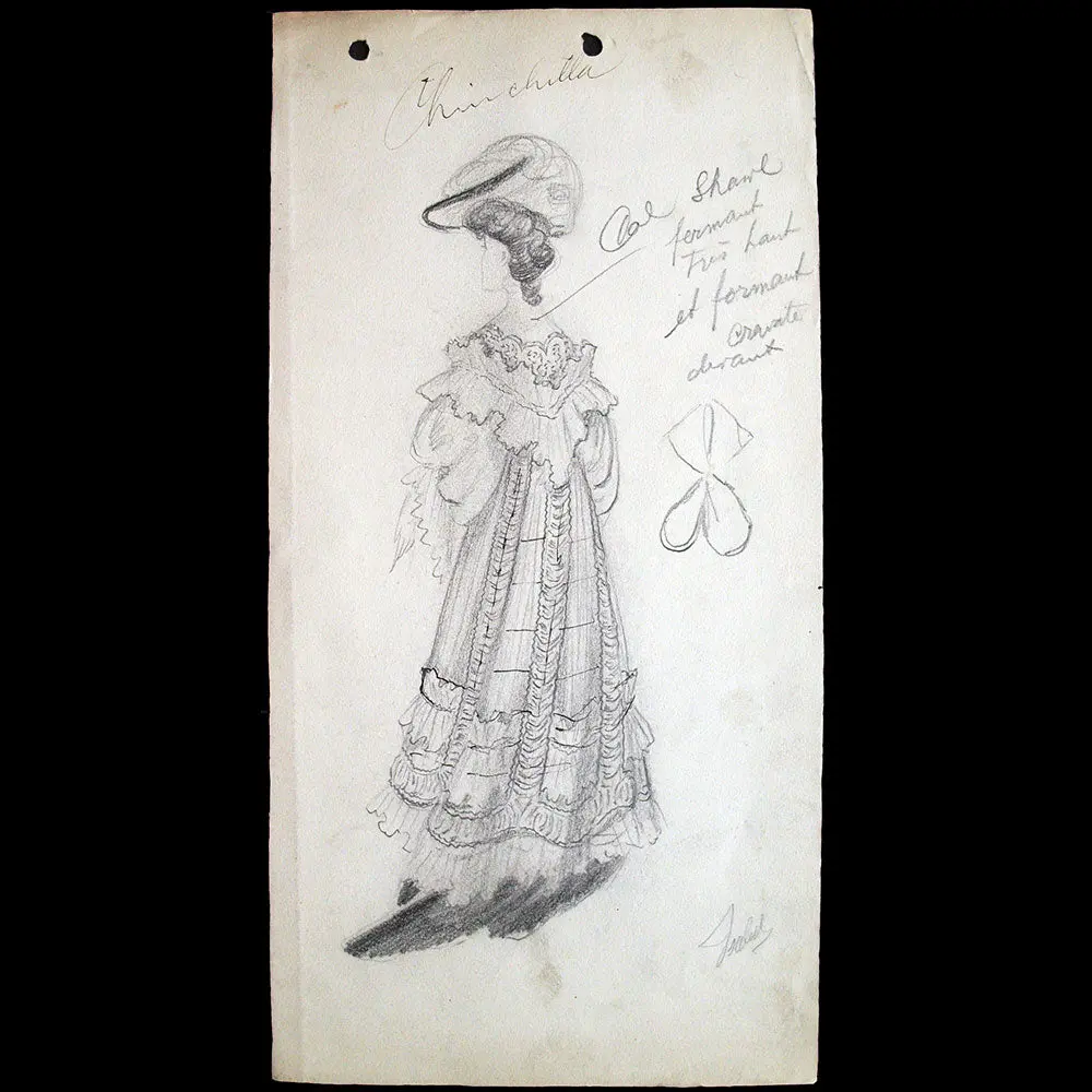 Fourrures Max - Réunion De Deux Dessins D'ensembles Des Années 1900 2