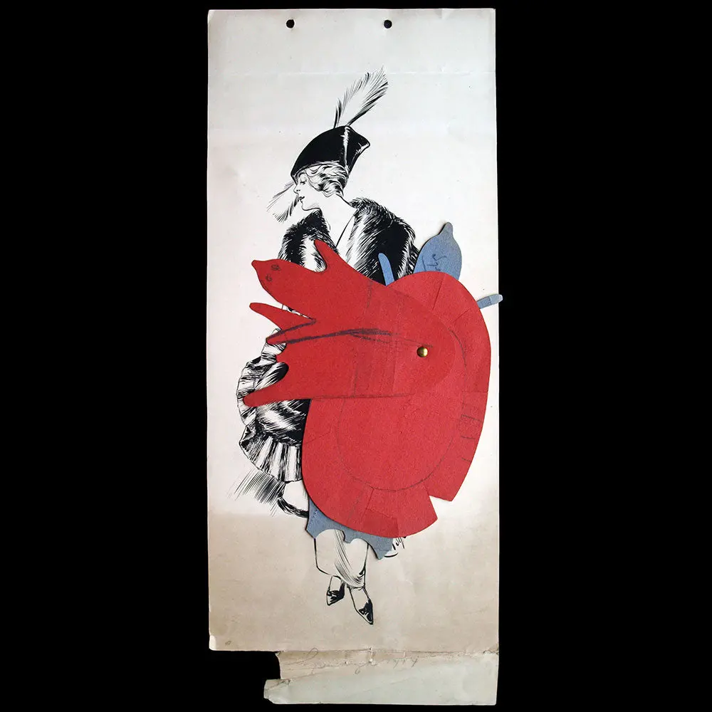 Fourrures Max - Dessin D'un Manteau De Fourrure (1914) 2
