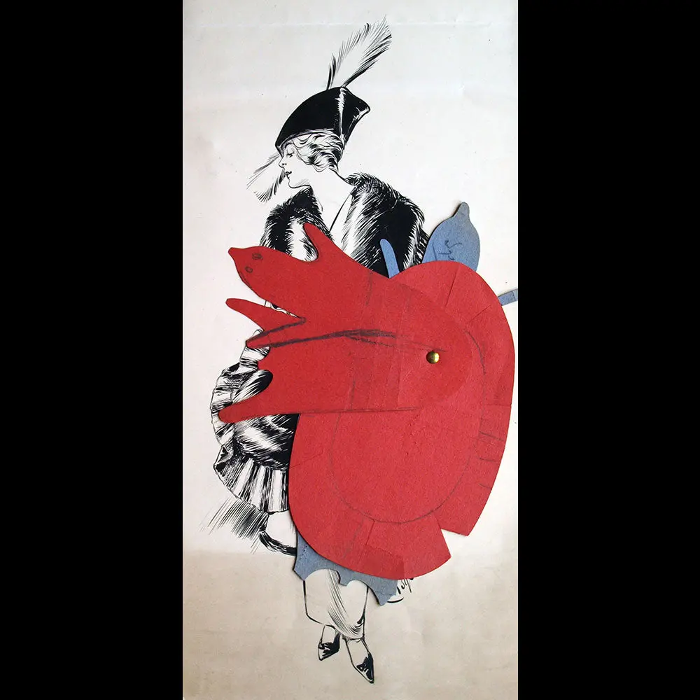 Fourrures Max - Dessin D'un Manteau De Fourrure (1914) 1