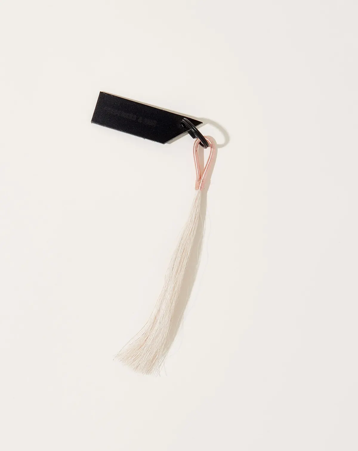 Wire Tassel Keychain In Rose Gold 1