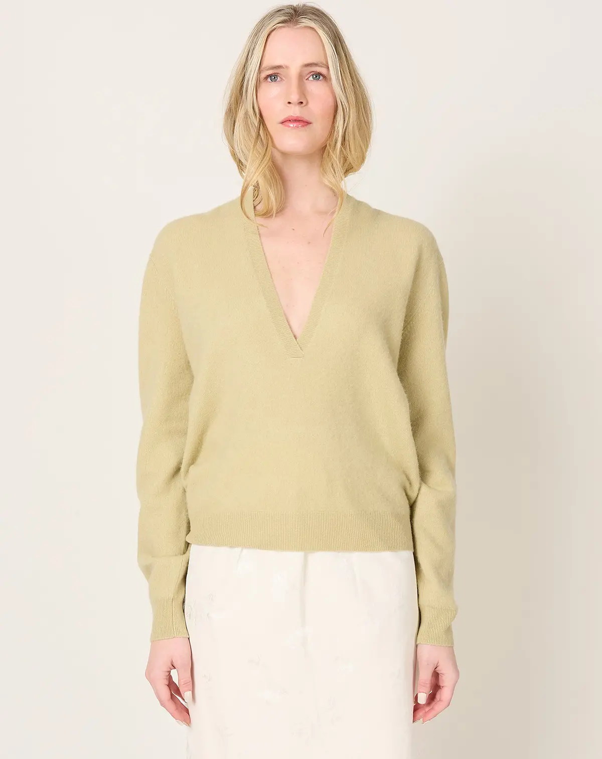 Mini Johnny Sweater In Faded Beige 1
