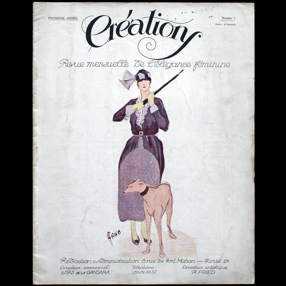 Fried - Créations, Revue Mensuelle De L'élégance Féminine, N°1 (Circa 1919) 1