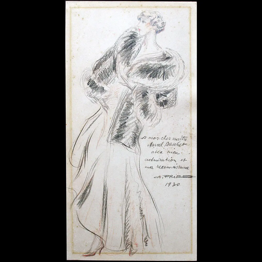 Fried - Dessin D'une Élégante (1930) 1