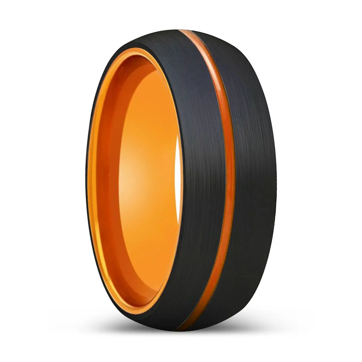 Fury | Orange Ring, Black Tungsten Ring, Orange Groove, Domed 1