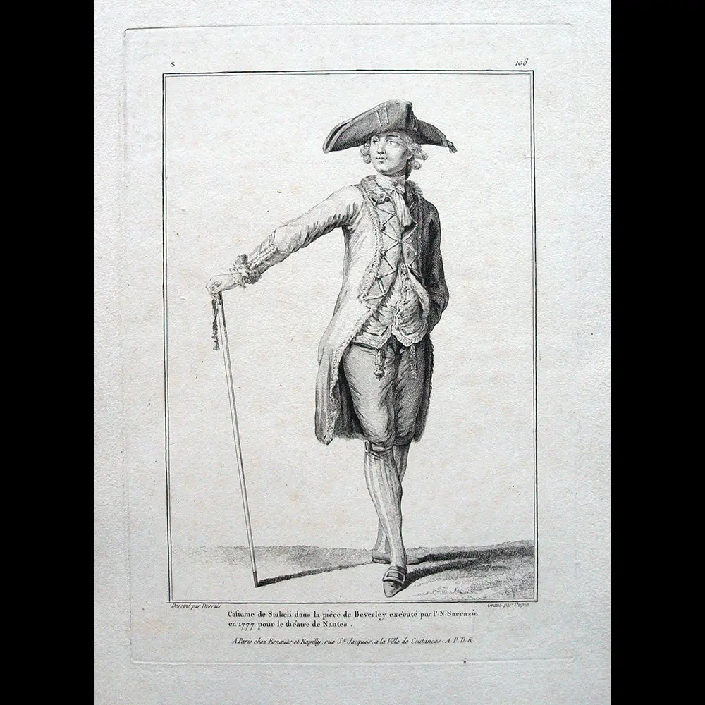 Gallerie Des Modes Et Costumes Français, Gravure N° S 108, Costume De Stukeli (1779) 1