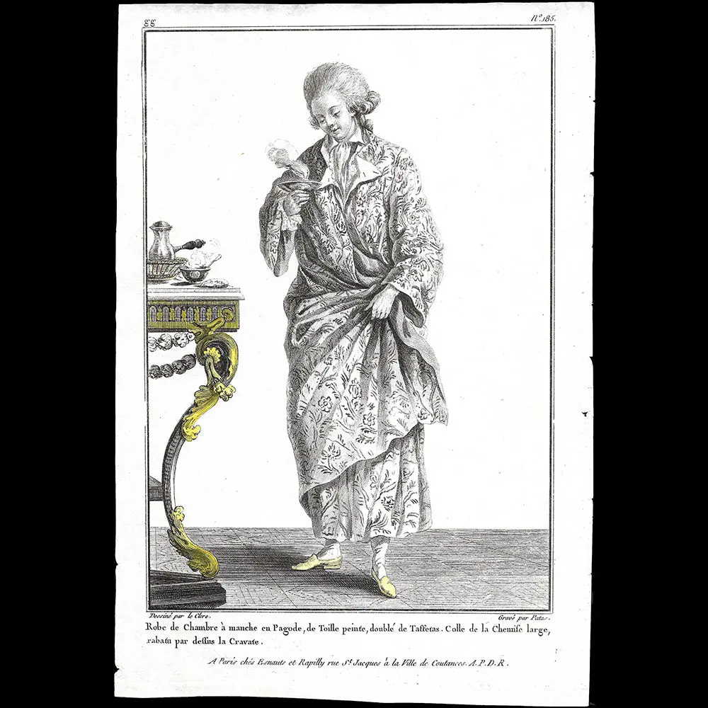 Gallerie Des Modes Et Costumes Français, 1778-1787, Gravure N° Gg 185, Robe De Chambre (1780) 1