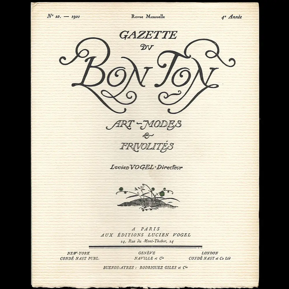 Gazette Du Bon Ton (N°10, 1921) 1