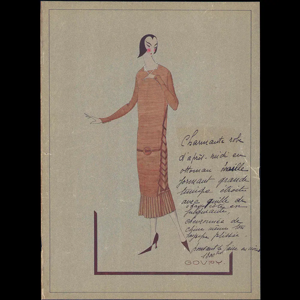 Dessin De La Maison Goupy, Modèle Charmelle (Circa 1920-1930) 1