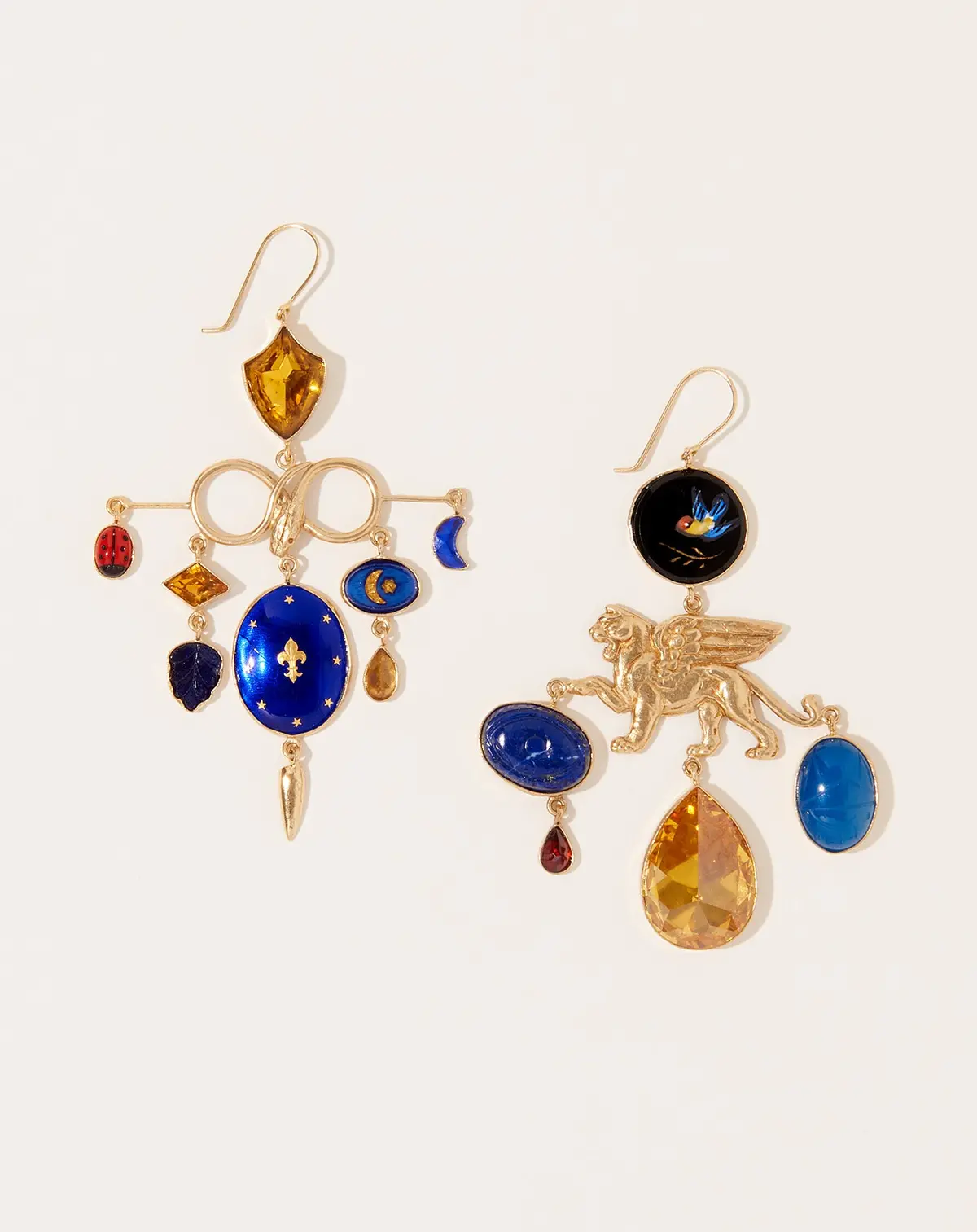 Serpent And Lion Balance Drop Earrings 1