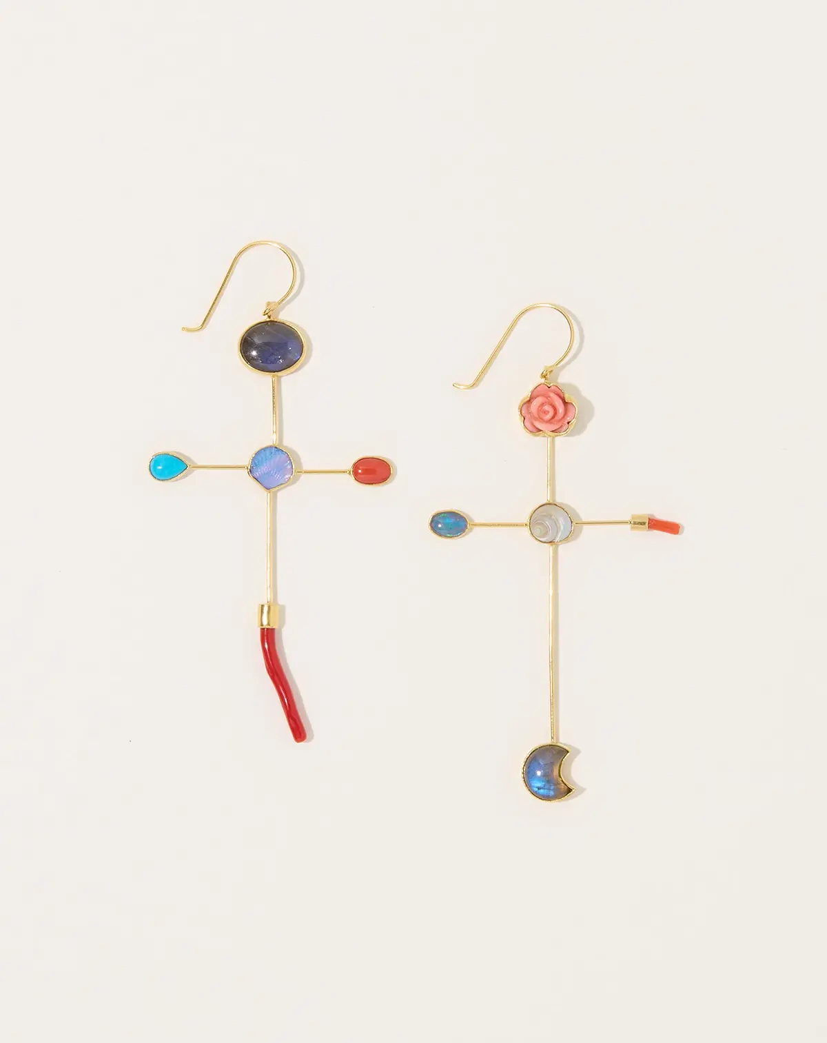 Cross Hook Earrings 1