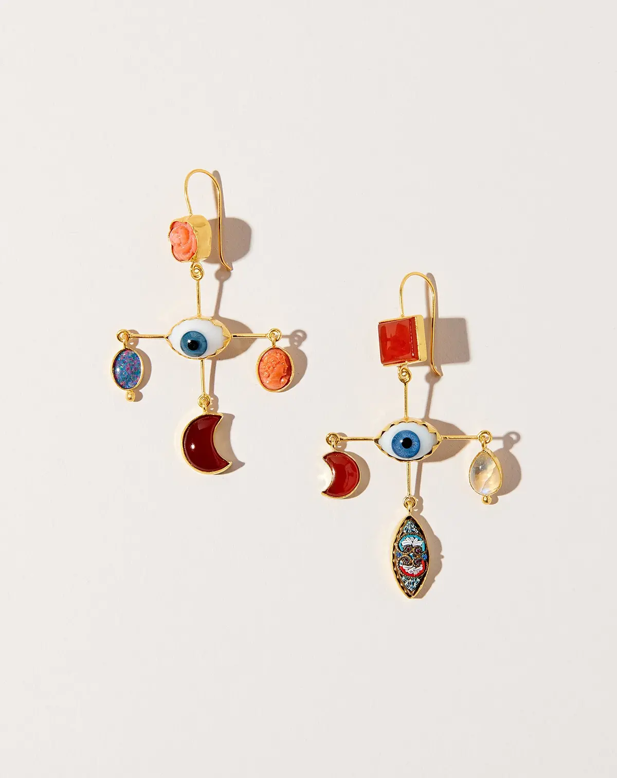 Eye Cross Drop Earrings 1