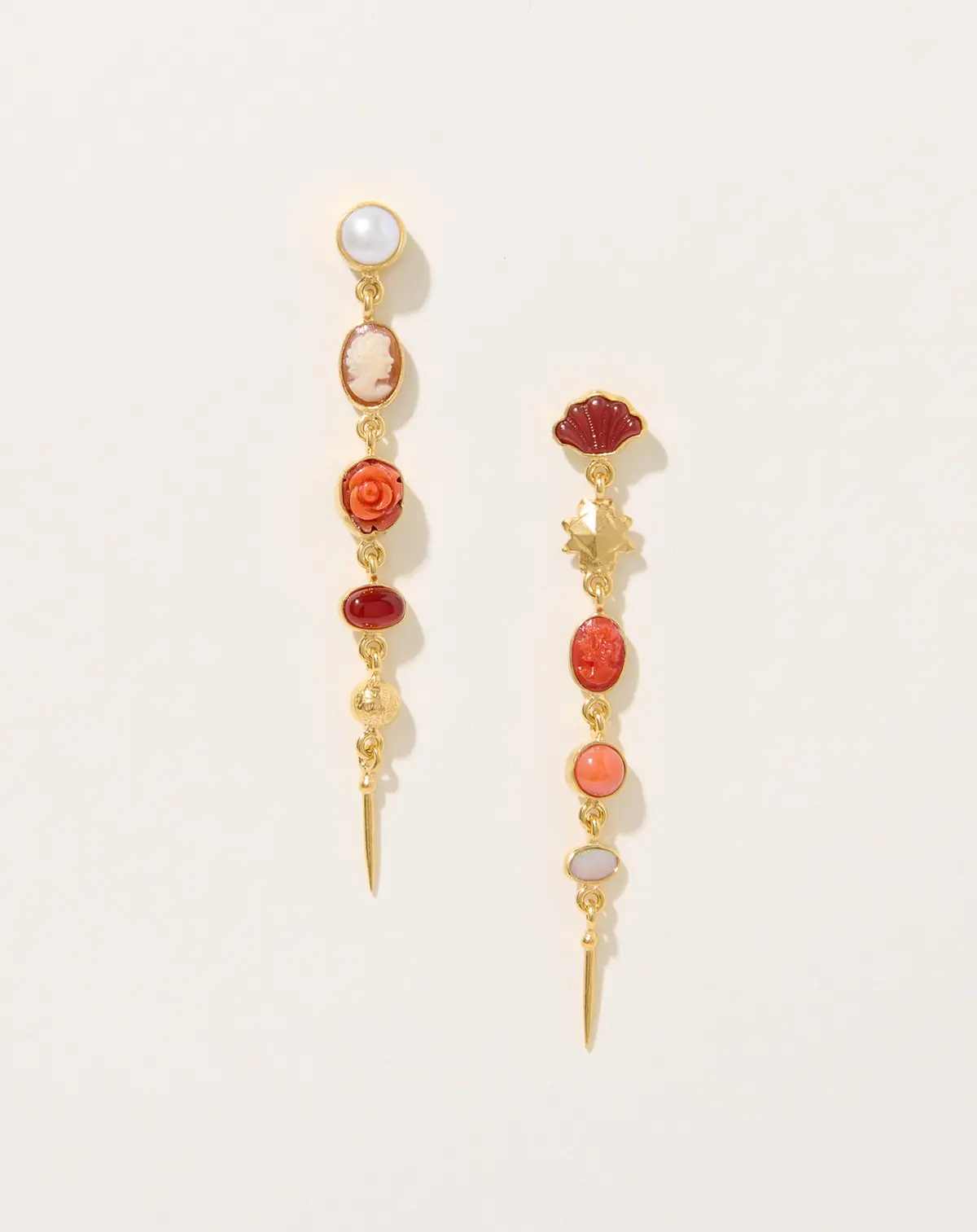 Five Charm Victorian Drop Earrings 1