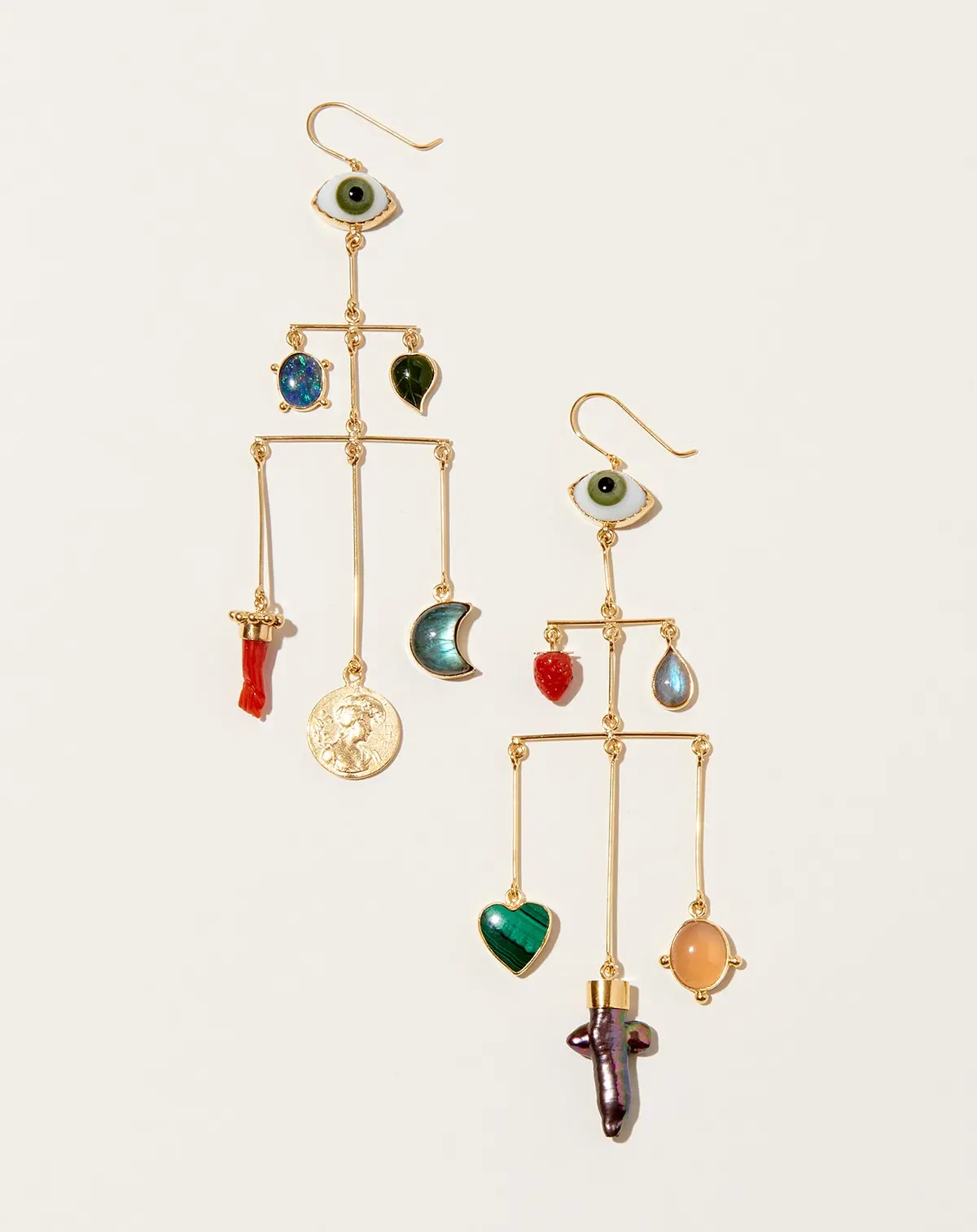 Pyramid Drop Earrings 1
