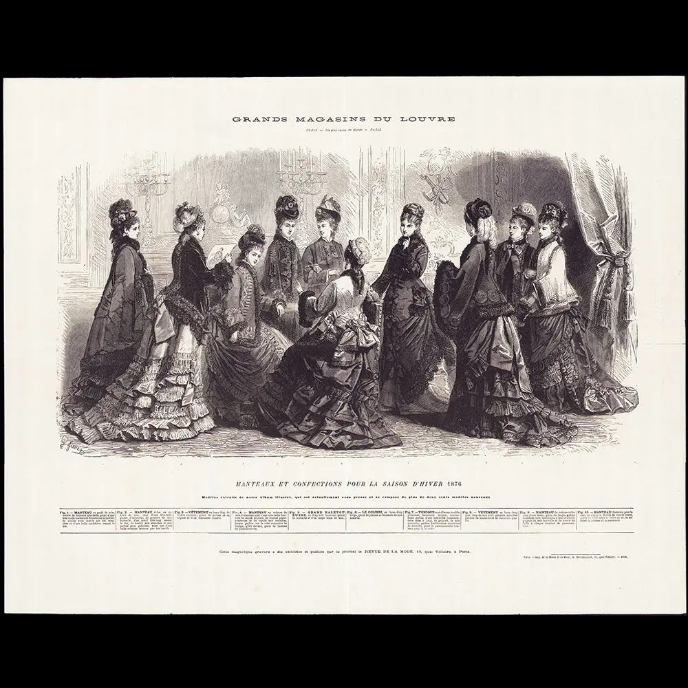 Grands Magasins Du Louvre - Manteaux Et Confections Pour La Saison D'hiver 1876 1