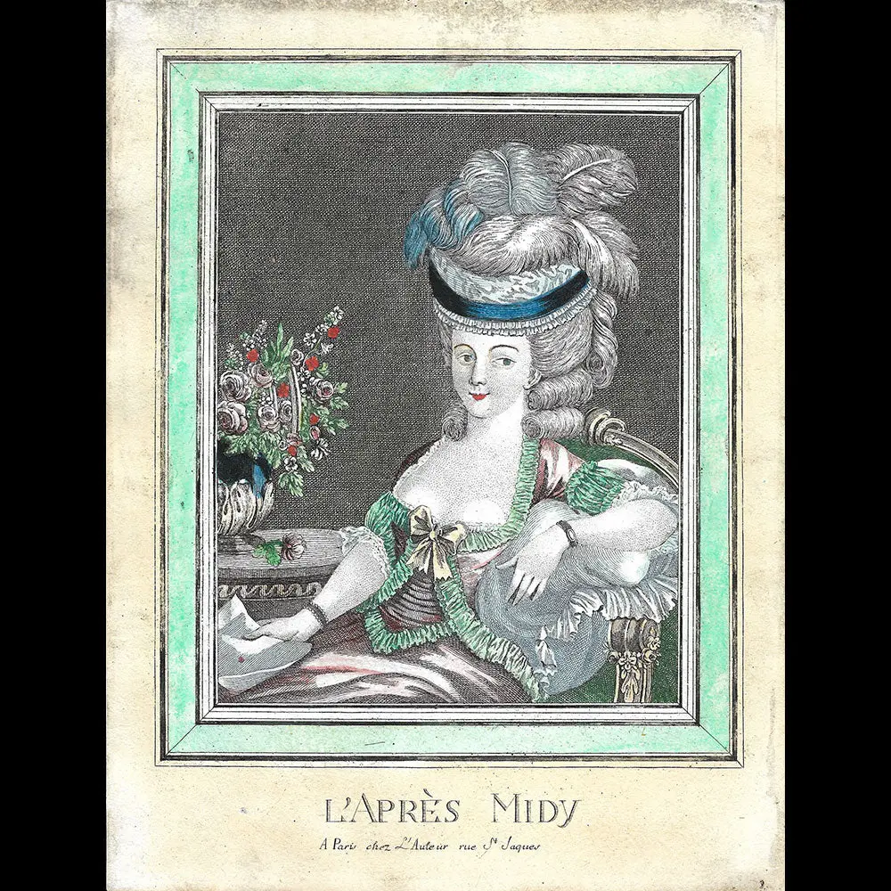 Le Midi Et L'après-Midi, Paire De Gravures (Circa 1780) 1