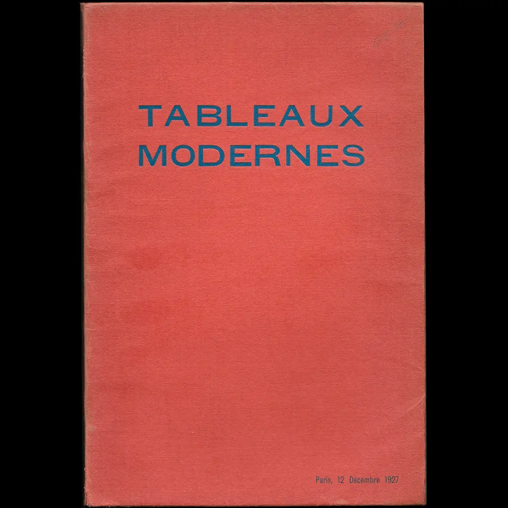 André Groult - Tableaux Modernes, Catalogue De La Vente De La Collection De M. André G. (1927) 1